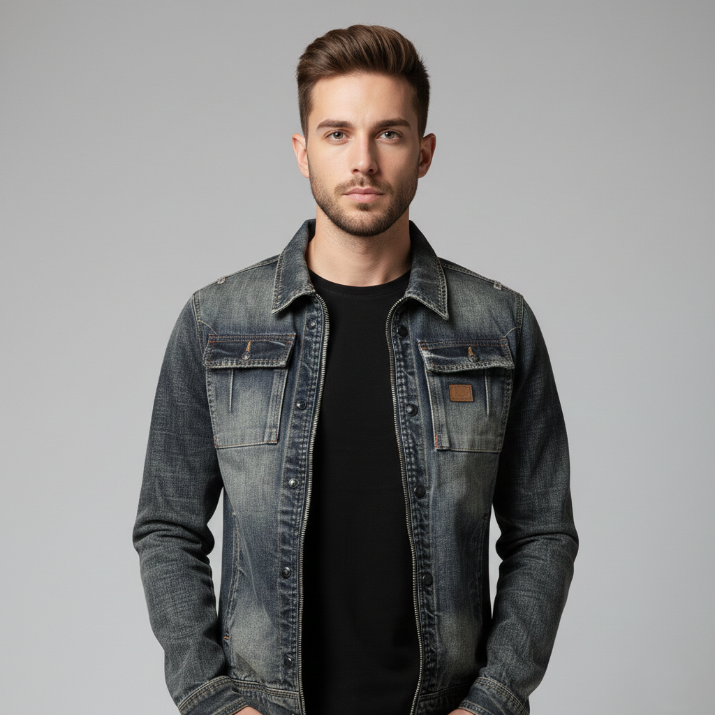Mænd ' s Denim Jakke