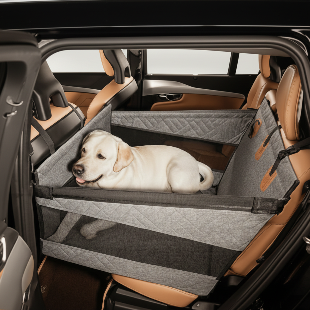 RIDEGUARD PET SEAT – Vandtæt hundemåtte med memoryskum til bilen