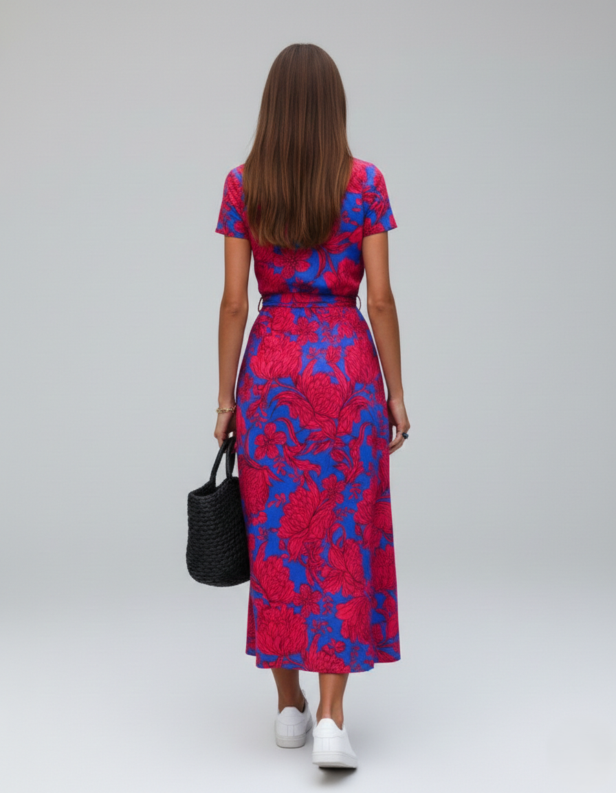 Blomstret Sommer Maxi Kjole