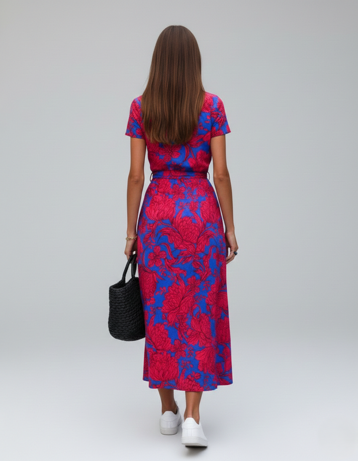 Blomstret Sommer Maxi Kjole