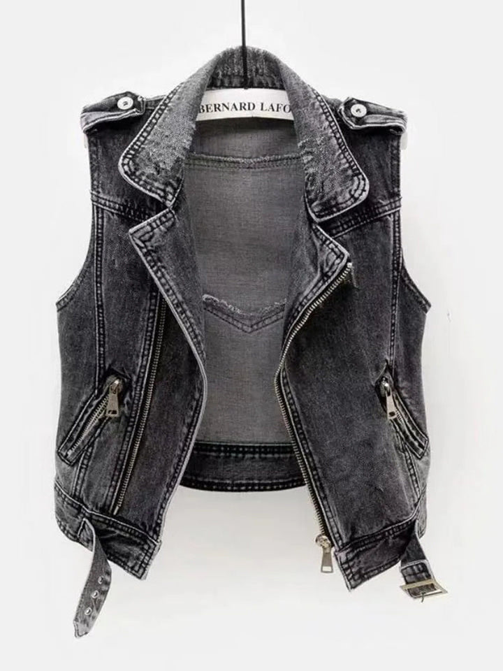 Cool denimvest til dame - Nova