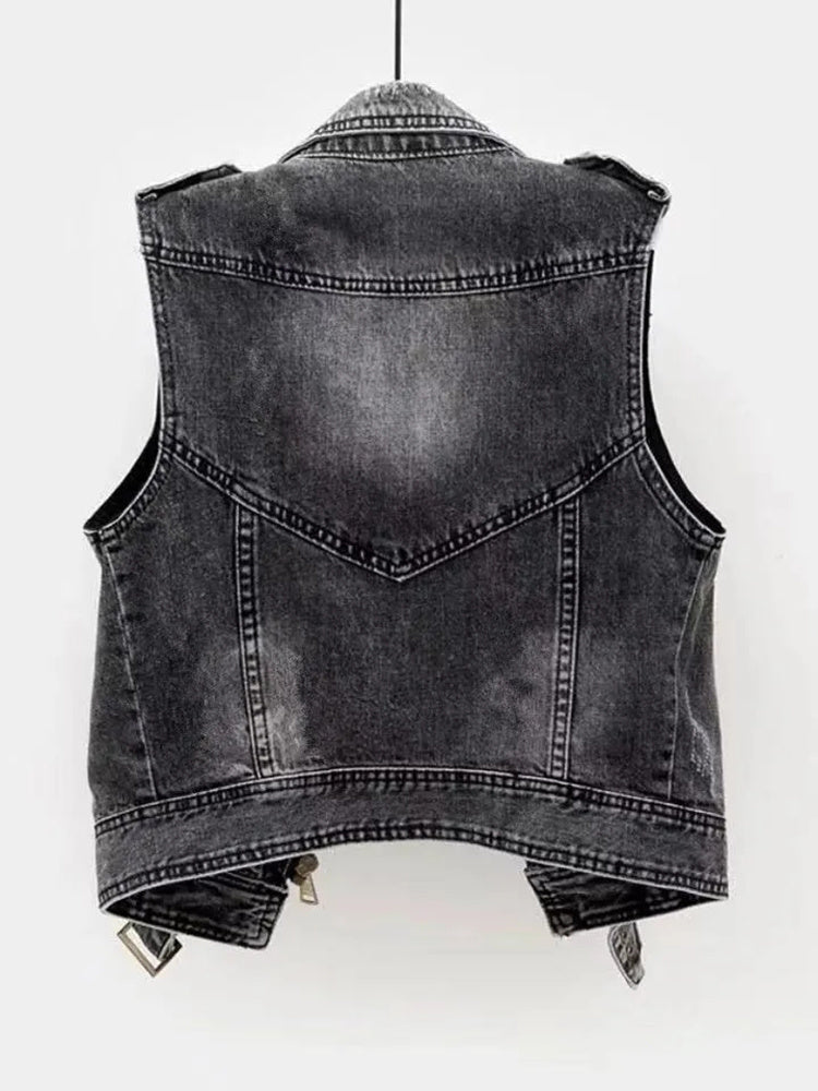 Cool denimvest til dame - Nova