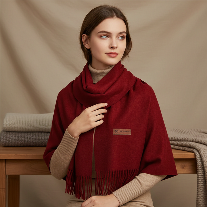 Stort cashmere-tørklæde - Cashluxe