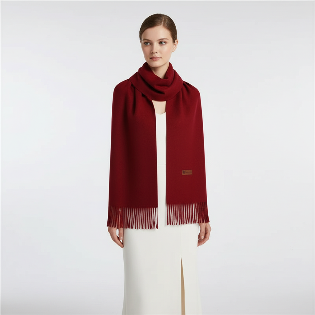 Stort cashmere-tørklæde - Cashluxe