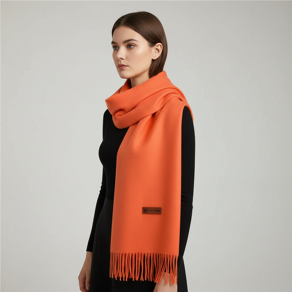 Stort cashmere-tørklæde - Cashluxe