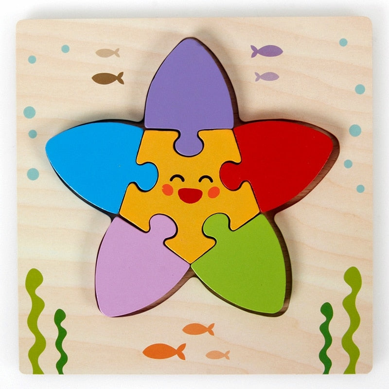 Montessori-puslespil i træ – ColourJoy (køb 1, få 1 gratis)