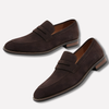 Herre loafers i blødt ruskind