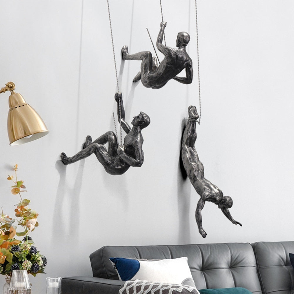 Vægskulptur Klatrer – PeakFigures