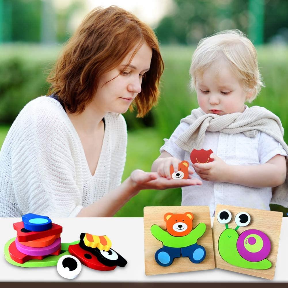 Montessori-puslespil i træ – ColourJoy (køb 1, få 1 gratis)