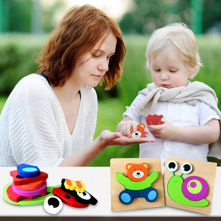 Montessori-puslespil i træ – ColourJoy (køb 1, få 1 gratis)