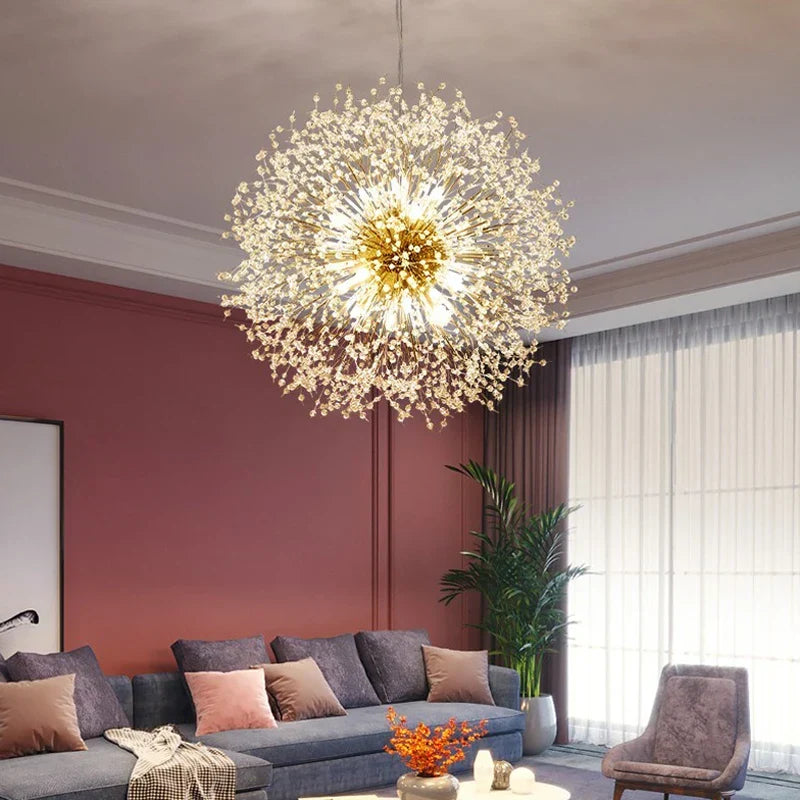 Eksklusiv krystallysekrone – Elegant loftslampe til raffinerede interiører