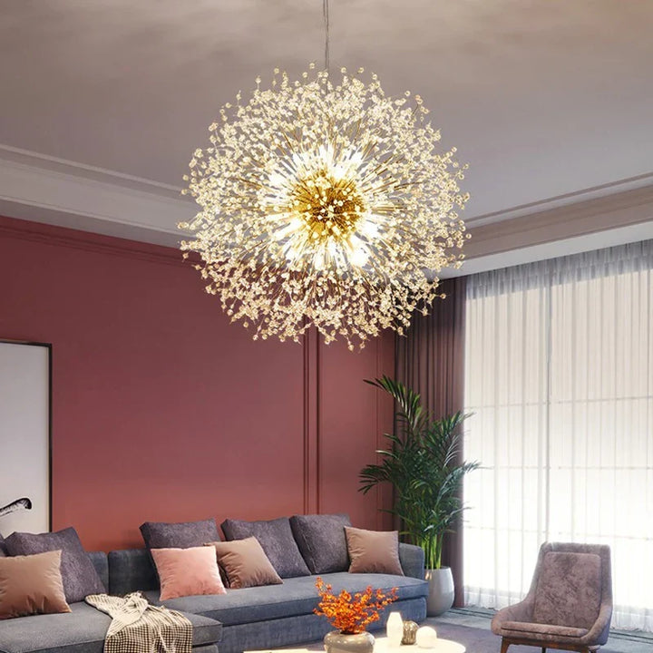 Eksklusiv krystallysekrone – Elegant loftslampe til raffinerede interiører