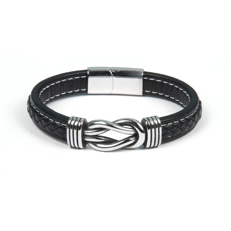 Infinity-armbånd | Læderarmbånd med knude