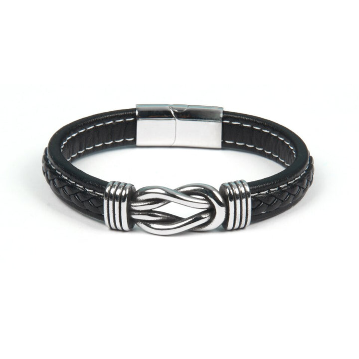 Infinity-armbånd | Læderarmbånd med knude