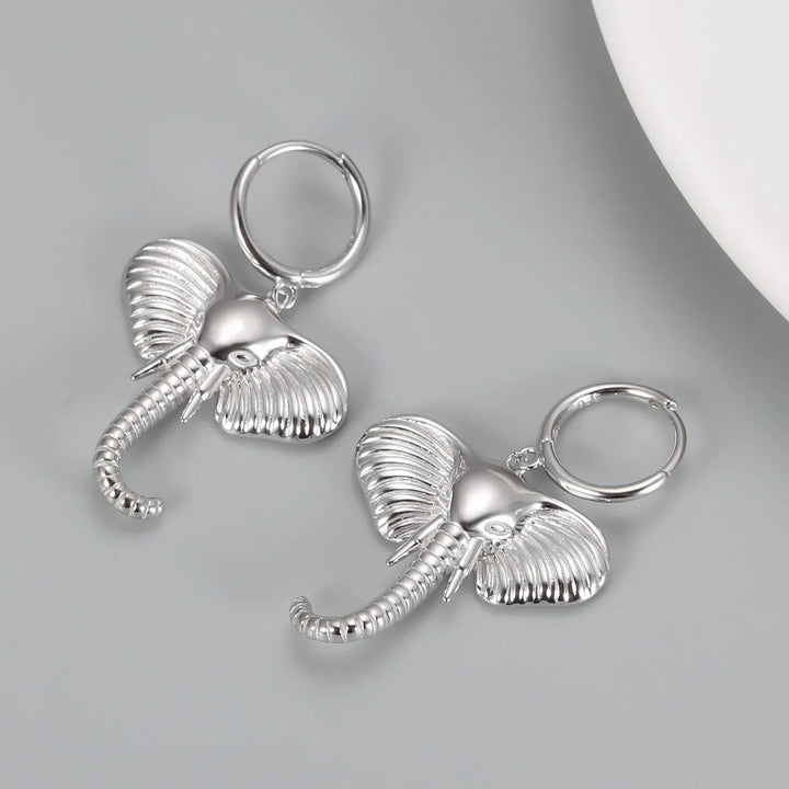 Elefant Charm Creol Øreringe
