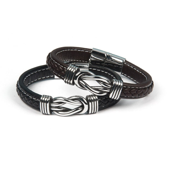 Infinity-armbånd | Læderarmbånd med knude