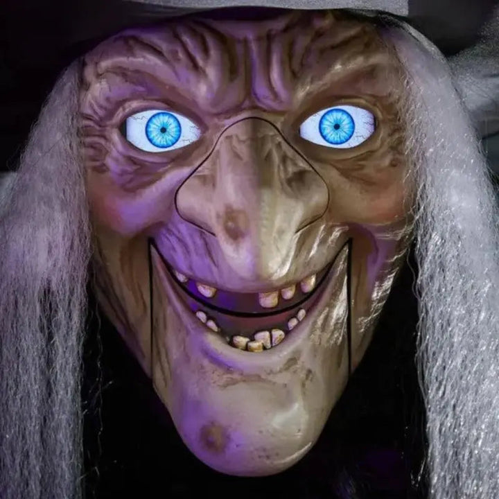 SpookFlight Flyvende Heks – Bevægelig Halloween-dekoration med lys og lyd
