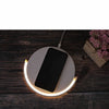 AuraGlow Smart Charging Dock | Moderne natbordslampe med indbygget hurtig trådløs opladning til alle Qi-kompatible enheder