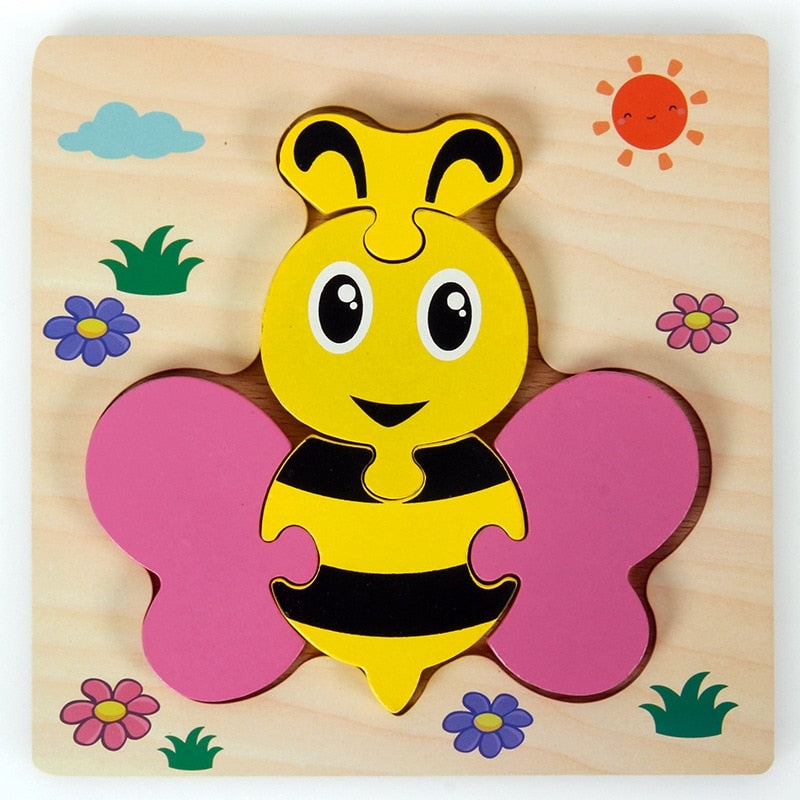 Montessori-puslespil i træ – ColourJoy (køb 1, få 1 gratis)