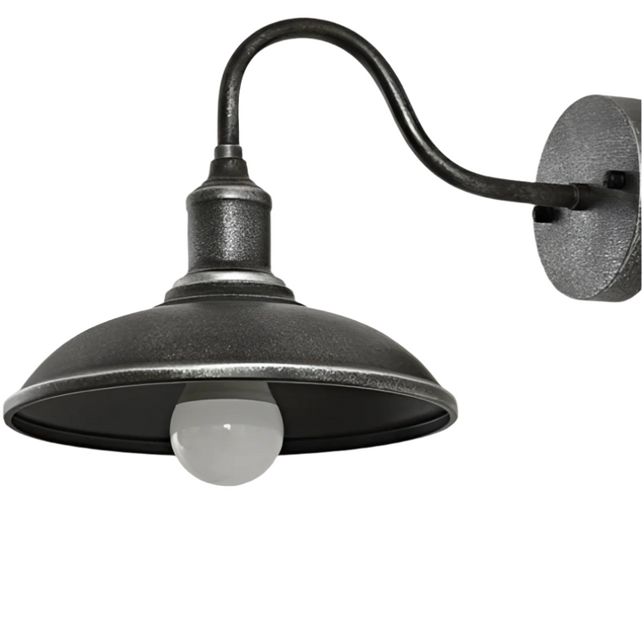 Udendørs væglampe i jern vintage industriel LED 1 lyskilde