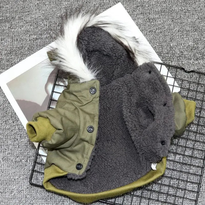 PureFur dynejakke til hunde | Tyk og varm fleece til hunde om vinteren