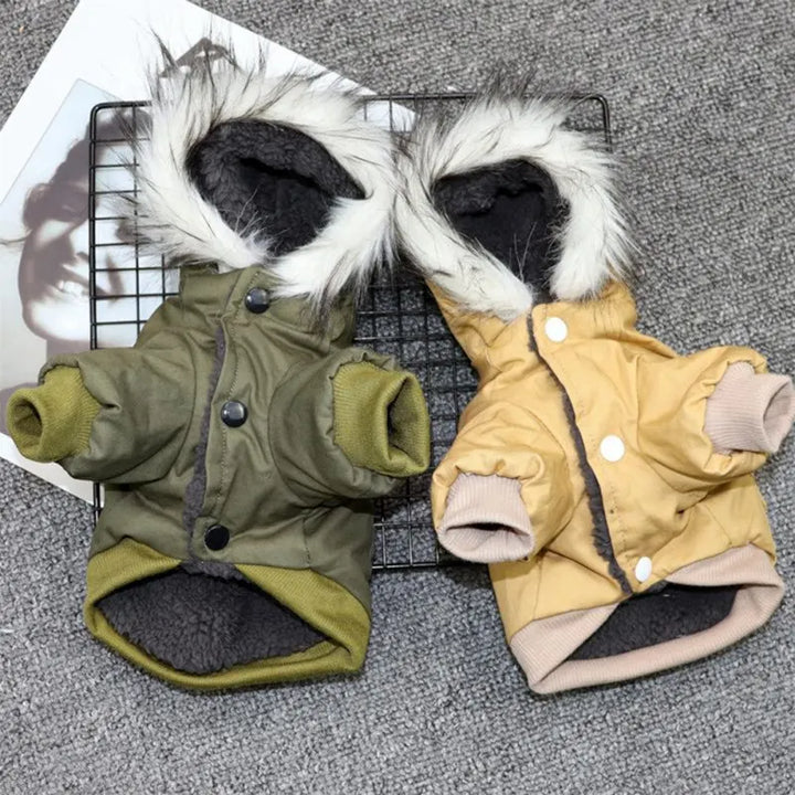 PureFur dynejakke til hunde | Tyk og varm fleece til hunde om vinteren