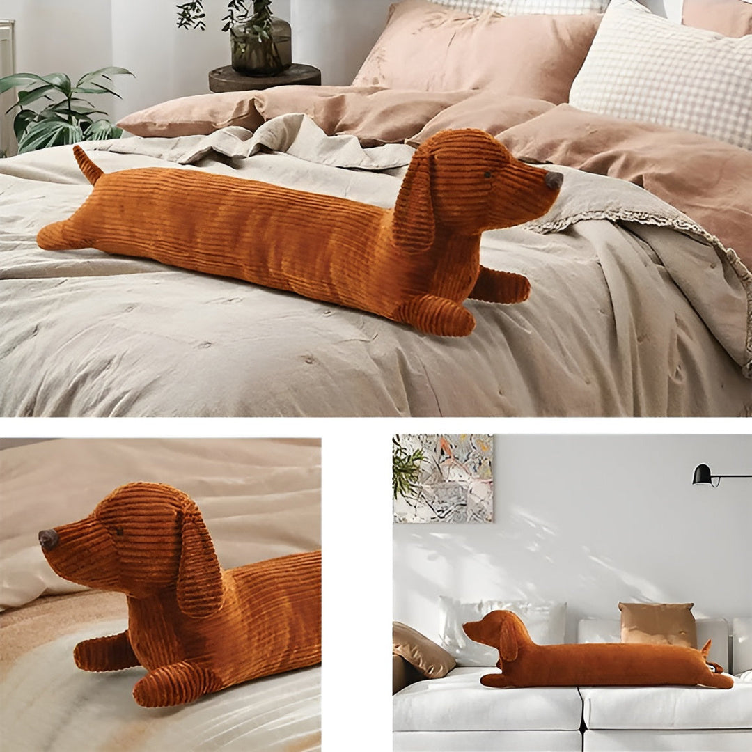 Ergonomisk pude i plys, gravhund – DaxiRest