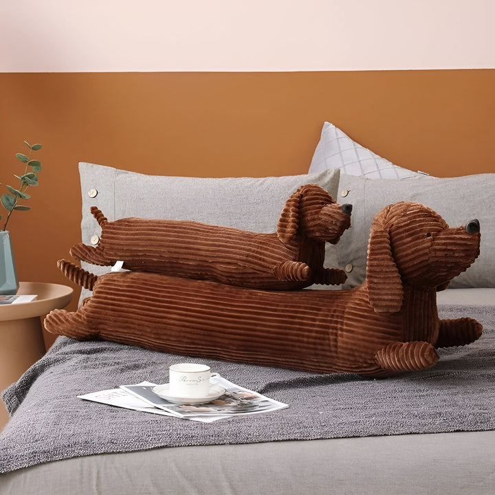 Ergonomisk pude i plys, gravhund – DaxiRest