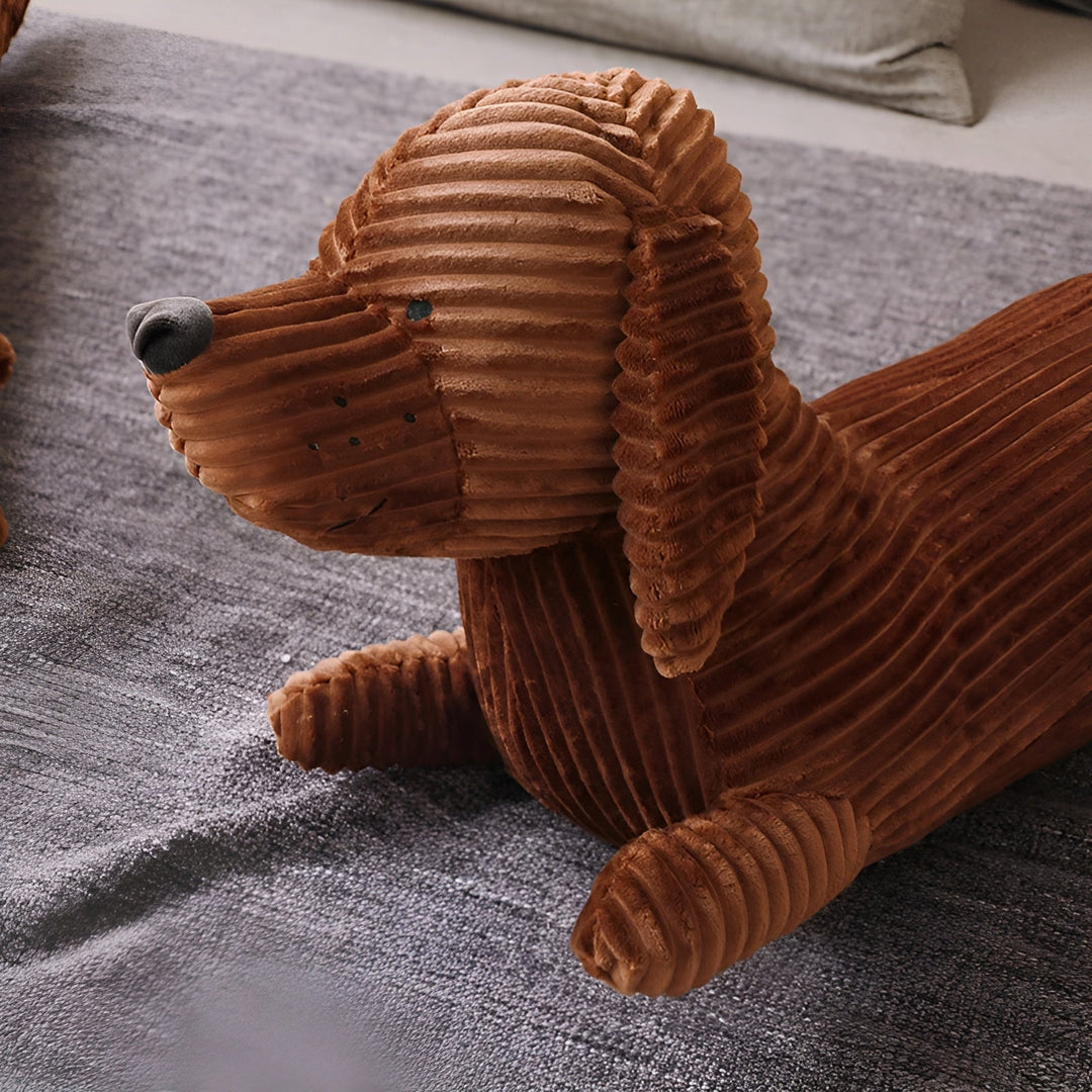 Ergonomisk pude i plys, gravhund – DaxiRest