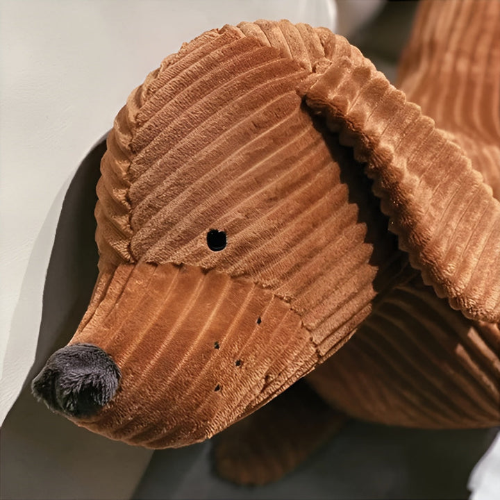 Ergonomisk pude i plys, gravhund – DaxiRest