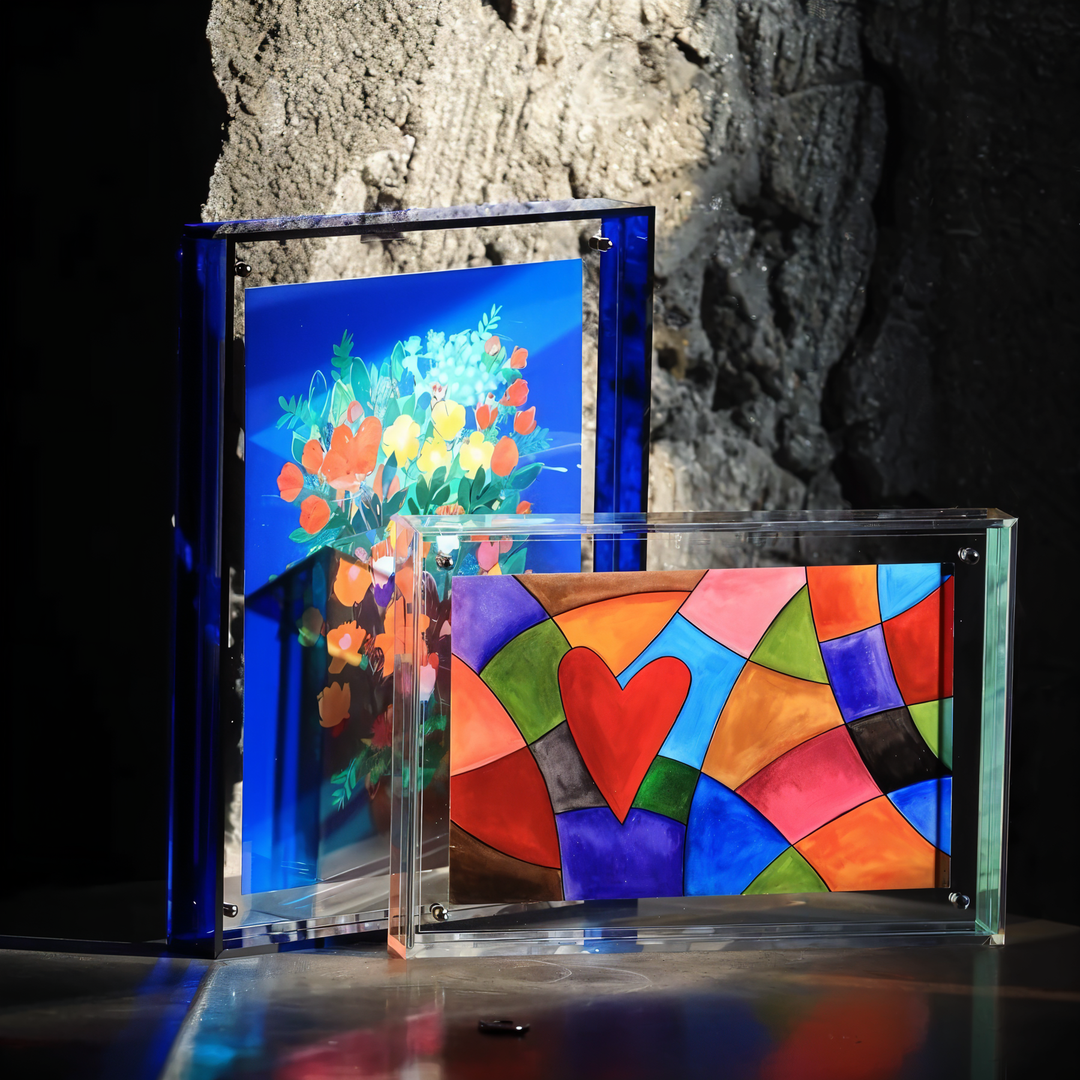 VividAcryl – neonfarvede akrylfotorammer i 80'er-stil