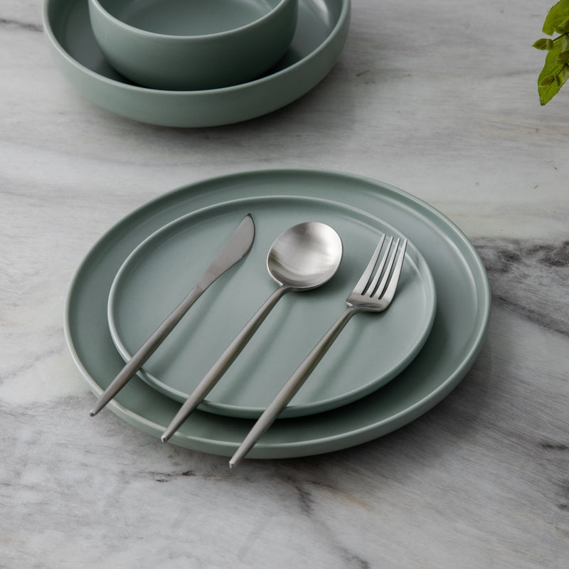 Luksus bestiksæt i rustfrit stål – guldfarvet design | 24 dele / 48 dele
