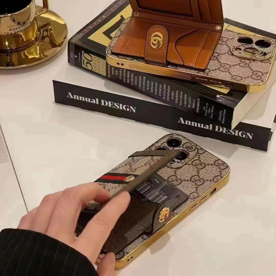 Luksus iPhone-cover med skuldertaske