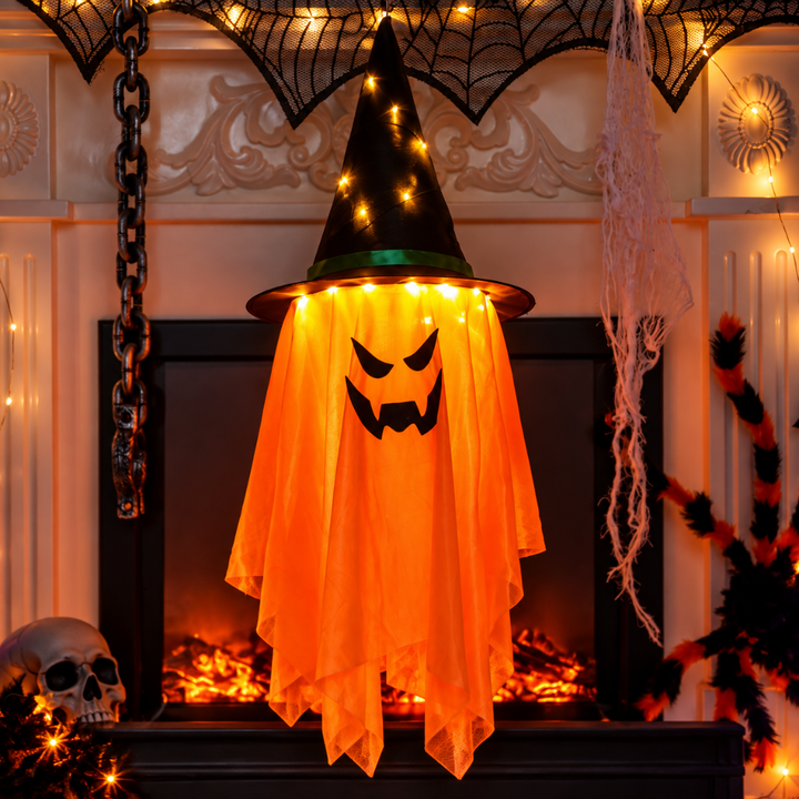 Halloween Lysende Spøgelse Dekorations Rekvisit