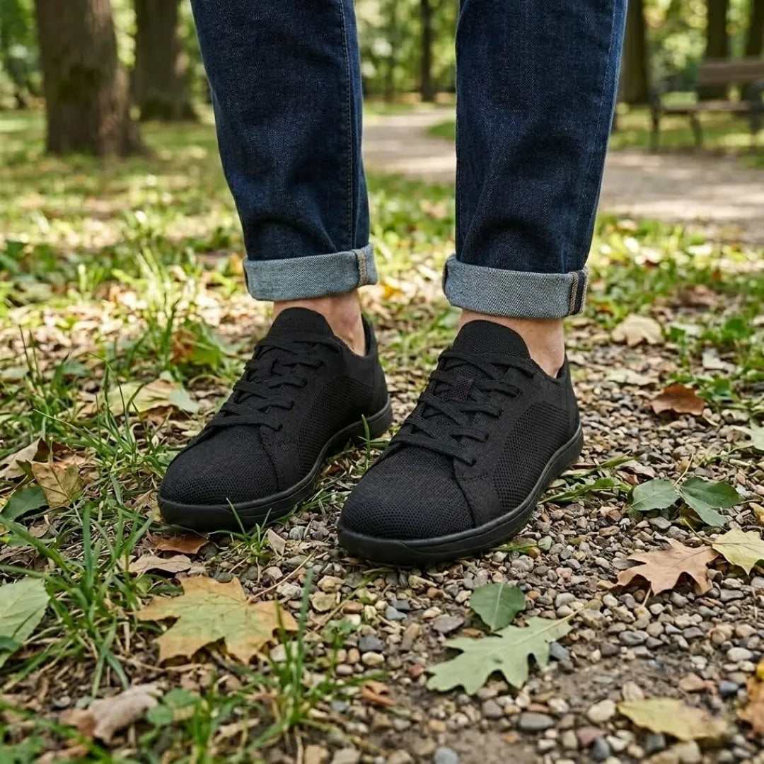 Unisex barfodssneakers med bred tåbox og åndbart mesh