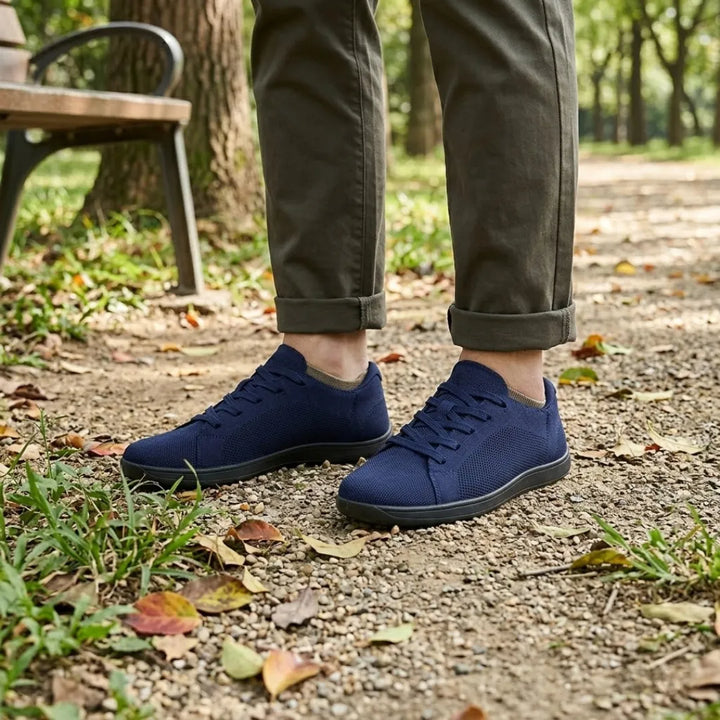 Unisex barfodssneakers med bred tåbox og åndbart mesh