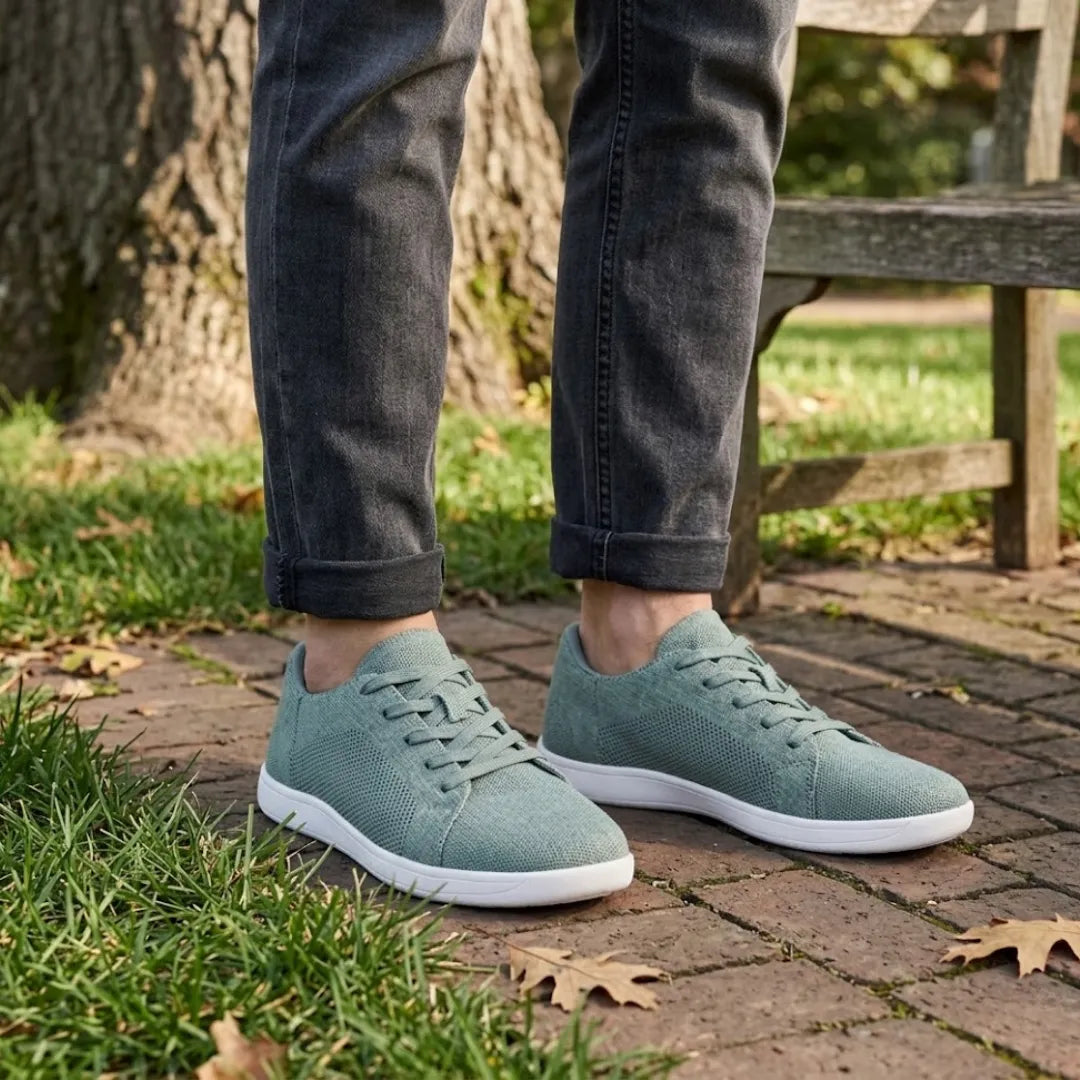 Unisex barfodssneakers med bred tåbox og åndbart mesh