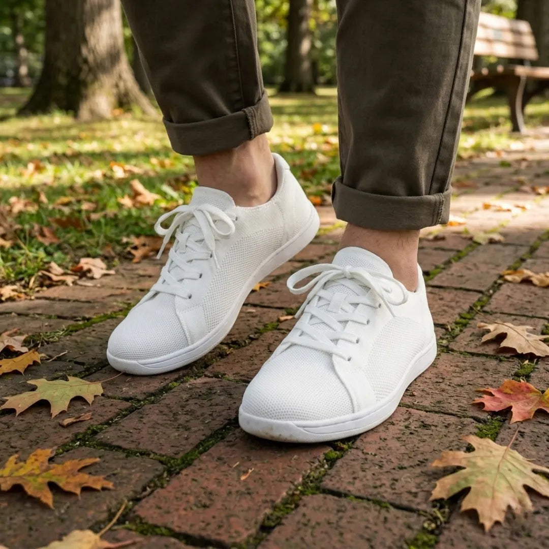 Unisex barfodssneakers med bred tåbox og åndbart mesh