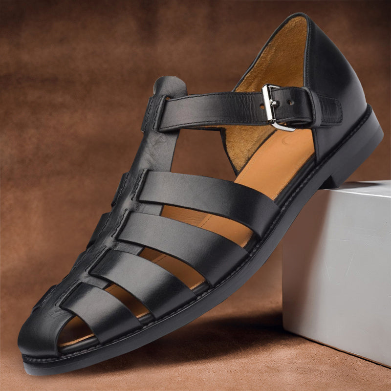 Mænd ' s Premium Læder Sandaler