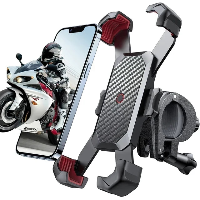 Stødsikker smartphoneholder til cykel og motorcykel med 360° drejning