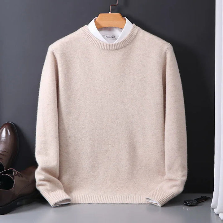 Klassiske Cashmere-Blanding Mænds Pullover
