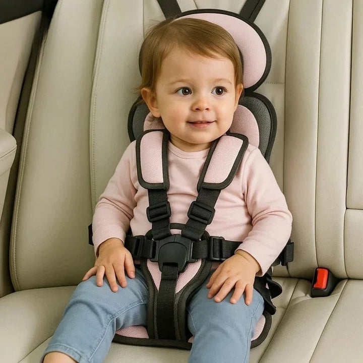 Autostol til børn | Sammenklappelig rejsestol til rejsen | Hurtig montering med selesystem | GoSeat