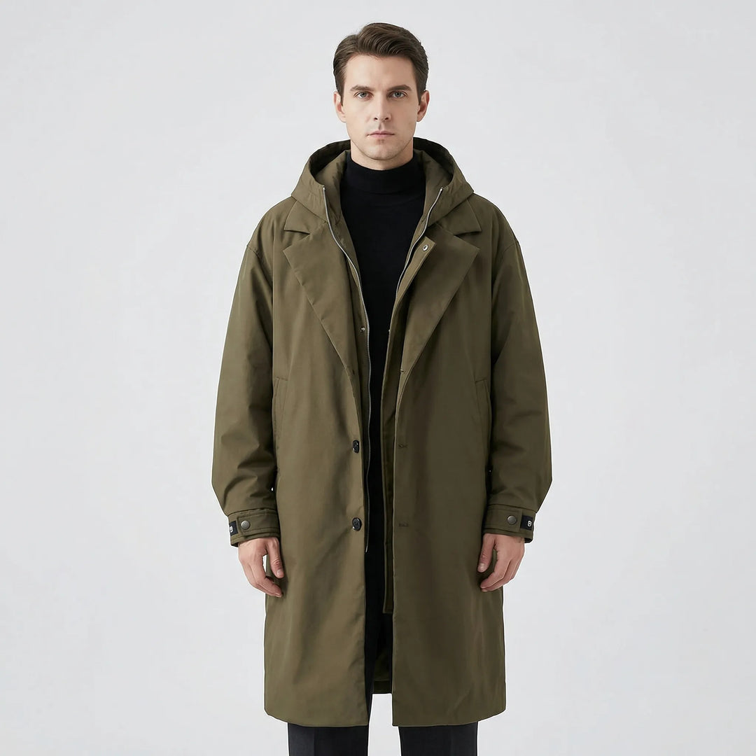 Klassisk parka-trenchcoat til mænd - Armando