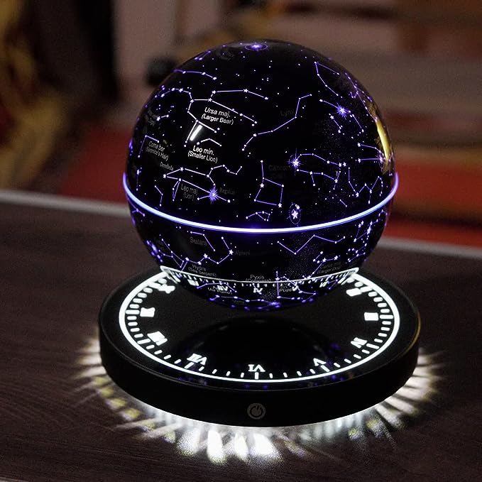Svævende stjernekort „Konstellation" – lampe med magnetisk svævning