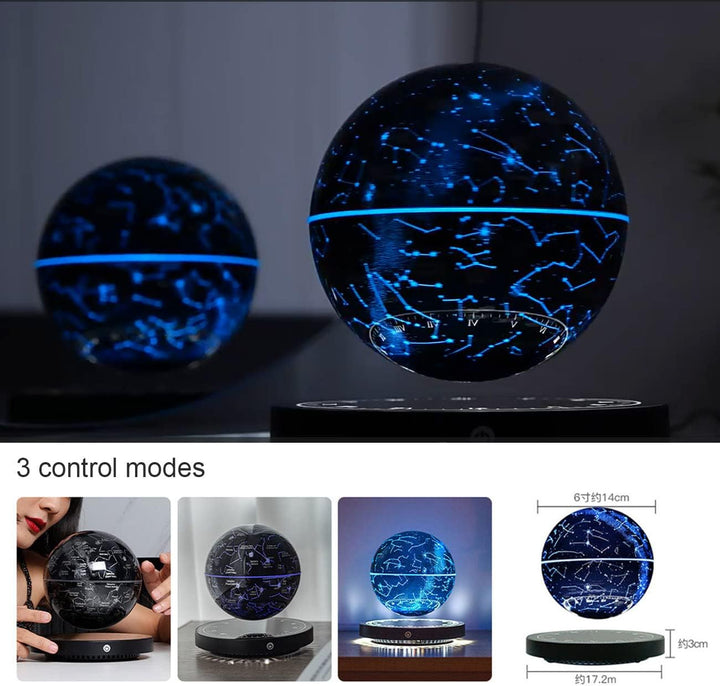 Svævende stjernekort „Konstellation" – lampe med magnetisk svævning
