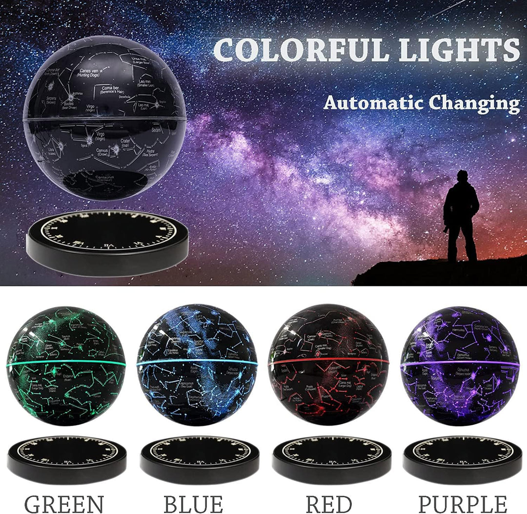 Svævende stjernekort „Konstellation" – lampe med magnetisk svævning