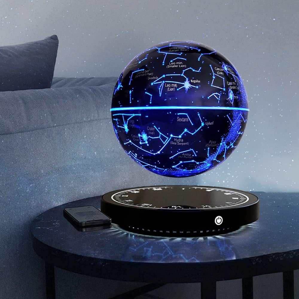 Svævende stjernekort „Konstellation" – lampe med magnetisk svævning