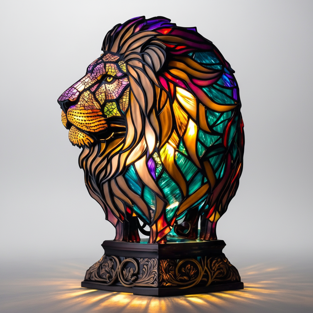 Kunstnerisk bordlampe - LightArt
