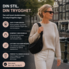 Skuldertaske - justerbar bærerem, crossbody i nylon med flere lommer
