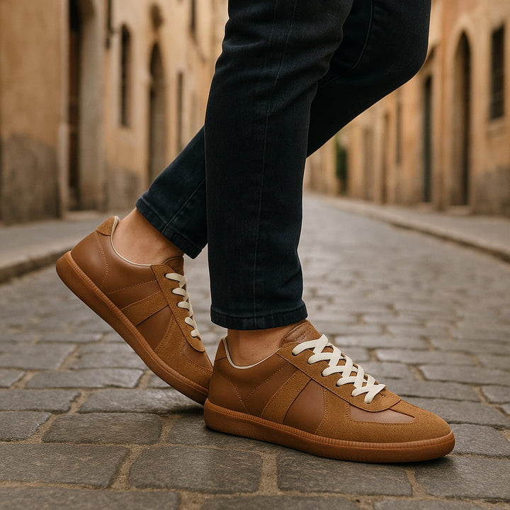 Sneakers med snørebånd til mænd | Skridsikre &amp; behagelig pasform
